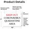 Signmission Keep Out Quarantine OSHA Notice Sign, Vinyl Decal, 10in W x 7in L, 2PK OS-2PACK-NS-D-710-25585 - alternate 4